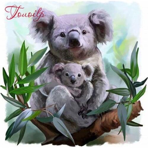 5D diy Diamond Embroidery Animal Koala Pictures Of Rhinestones Diamond Painting Full Square Drill Rhinestone Mosaic Home Decor