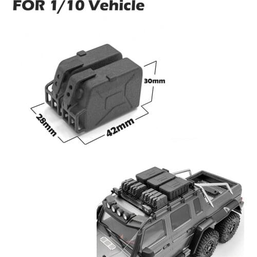 Rc Car Part Roof Rack Fuel Tank For 1/10 Radio Control Crawler 4X4 Truck SCX10 III Jeep TRX4 Defender G500 TRX-6 G63 Capo JKMAX