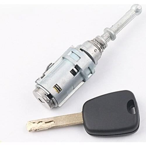 Car Lock Cylinder for Citroen New Elysee Left Door Central Control Lock Driving Door Lock Core Blade with Groove