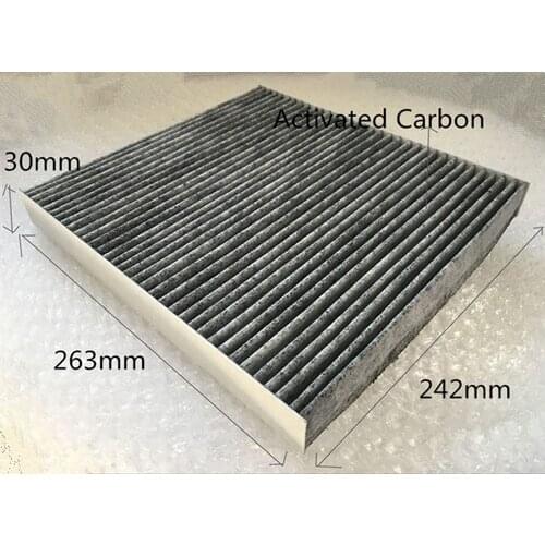 CUK27008 Factory Outlet OEM 68079487AA High Quality Activated Carbon Car Cabin Air Filter for JEEP Grand Cherokee 263*242*30mm