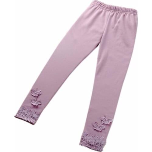 Kid Girl Skinny Pants Baby Stretchy Leggings Pant For Girls Butterfly Leggings Toddler Trousers Warm Pants
