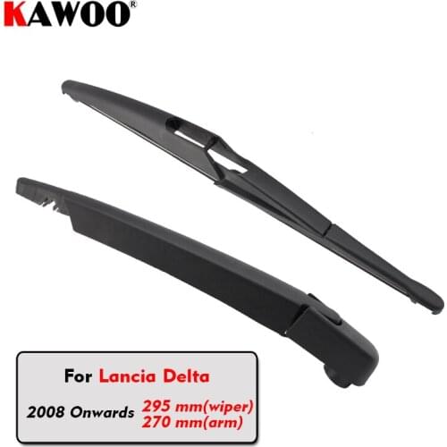 KAWOO Car Rear Wiper Blades Back Window Wipers Arm For Lancia Delta Hatchback (2008 Onwards) 295mm Auto Windscreen Blade Styling