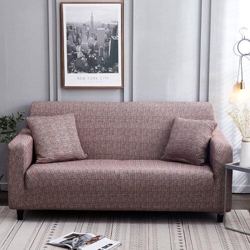 Stretch Slipcovers Sectional Elastic Stretch Sofa Cover for Living Room Couch Cover L shape Armchair Cover Single/Two/Three seat