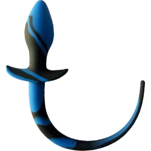 Blue Silicone Dog Tail Anal Plug Toys Sex Games G-spot Butt Plug Sexy Erotic Toy For Adults Slave Women Men Gay Plugs Anal Toys