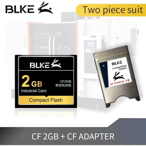 Two piece suit BLKE CF card +CF adapter Compact Flash Card 4GB 2GB 1GB 512MB 256MB 128MB For Machine tool/CNC/Fanuc Memory card