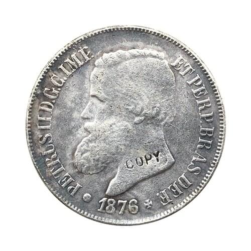 1876 Brazil 500 Reis coins COPY