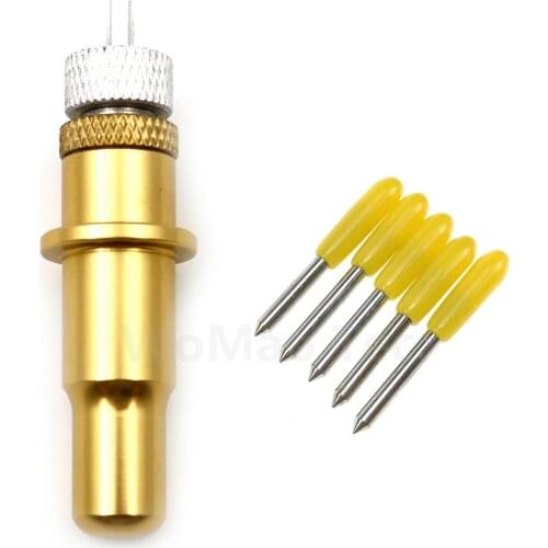 US Cutter Holder Housing+5pcs 60 degree Deep Cut Vinyl Cutter Knife Blade