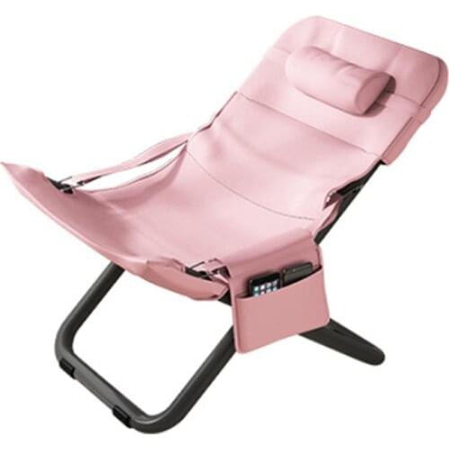 Folding reclining chair lunch break nap cool reclining chair comfortable home backrest portable lazy sofa