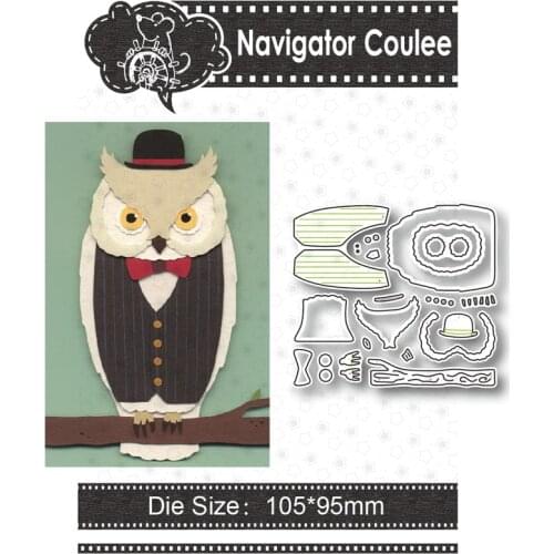 Owl Metal Cutting Die Halloween Die to Scrapbook Die Cutting Die Craft Supplies Cut Decoration Stamps and Die 2021