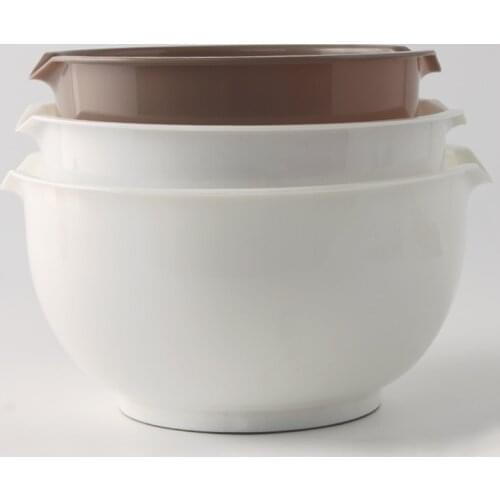 3-Piece Mixing Bolw Set in Plastic Food Grade Plastic Bowls For DIY Baking Tools