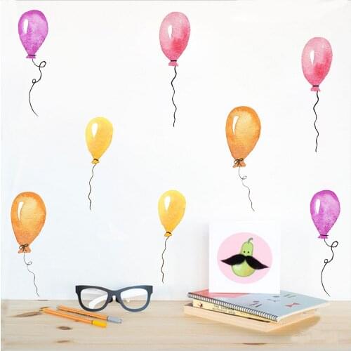 Nordic ins wall sticker PVC Kindergarten environment layout Home party decoration DIY colored balloons Background wall sticker