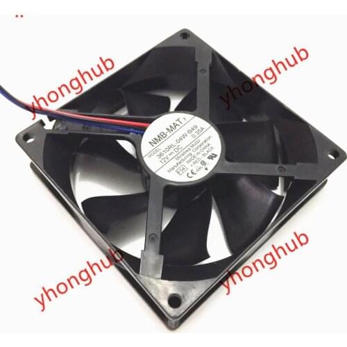 NMB-MAT 3610RL-04W-B49 F54 DC 12V 0.35A 3-Wire 90x90x25mm Server Cooling Fan