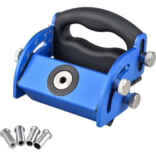 Oblique Hole Positioner Locating Lightweight Clear Scale Adjustable Aluminum Alloy Professional Portable DIY Woodworking Tool