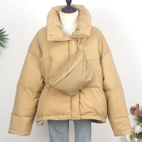 New bag style down jacket women short thick Korean version loose fashion stand-up collar small bread jacket warm jacket trendy