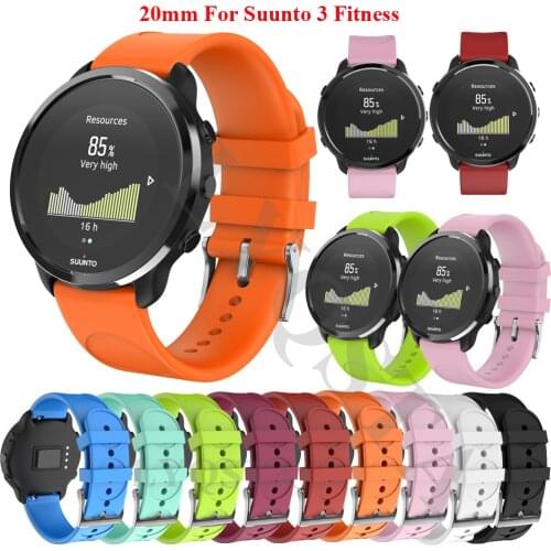Silicone Wrist Band Watchband Bracelet Strap For SUUNTO 3 Fitness Smart Wriststrap Replacement Wristband Belt Accessories Correa