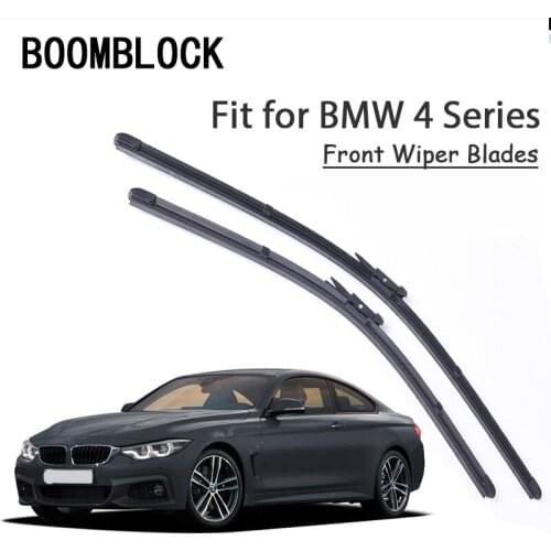 BOOMBLOCK 2PCS High Quality Front Windshield Wiper Blades For BMW 4 Series F32 F33 F36 2017-2013 Accessories