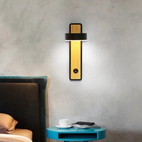 Nordic Modern LED Wall Lamps For Restaurant Living Room Bedroom Creative Indoor Corridor Rotatable Contracted Decor Luminaire