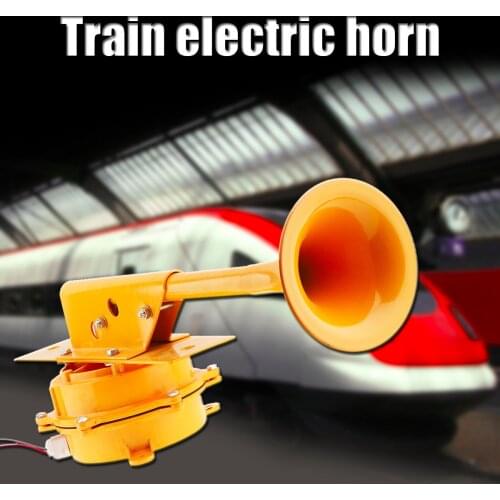 12V / 24V 1280dB Super Loud Train Horn All Metal Car Air Horn No Need Compressor for Auto Truck Boat Train Lorry