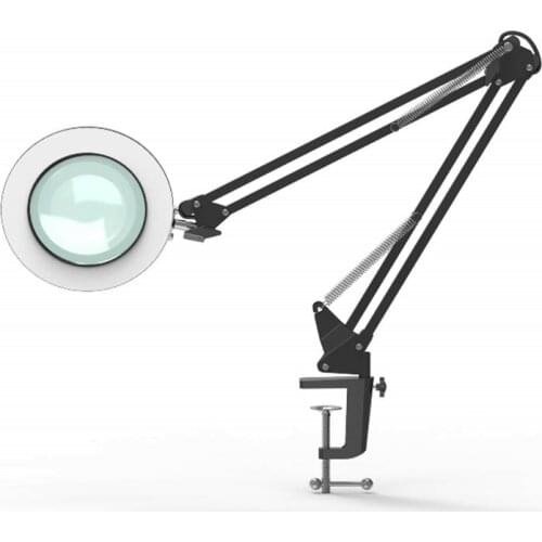 Tattoo Beauty Clip Lamp Led Desk Lamp Manicure Eyelash Tattoo Cold Light Lamp with Magnifying Glass Plastic Surgery Desk Lamp