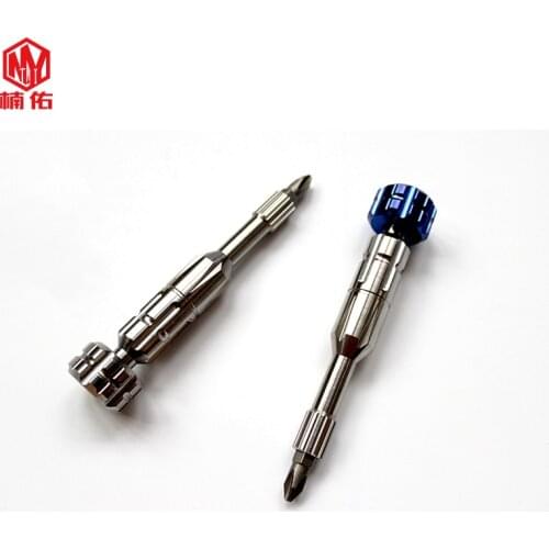 Titanium Alloy Screwdriver EDC Outdoor Pocket Tool Portable Gadget Cross Bit Screwdriver To Dismantle Home Riding Equipment