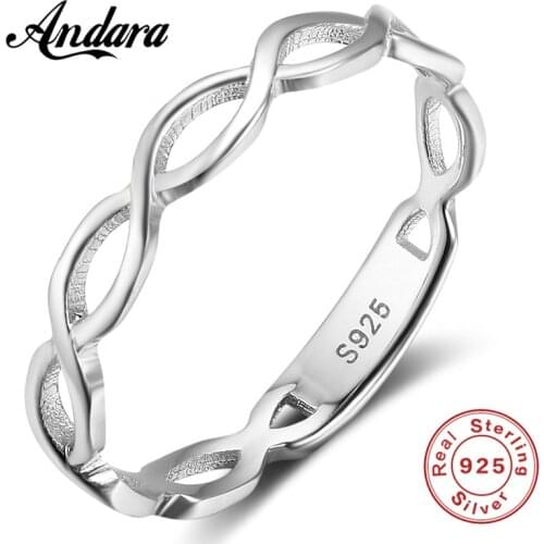 Genuine 100% 925 Sterling Silver Ring Love Ring Woman Silver Ring Original Wedding Jewelry