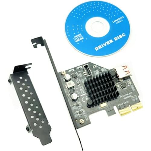 10Gbps USB3.1 Gen 2 Type-E 20 Pin Expansion Card USB 2.0 PCI Express 3.0 X2 Adapter for Desktop PC Computer Raiser