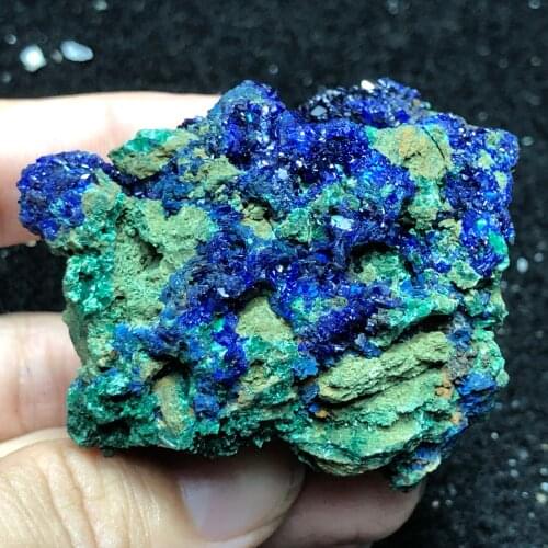 106.2gMalachite blue copper crystal mineral stone decoration crystal healing energy geology teaching collection jewelry