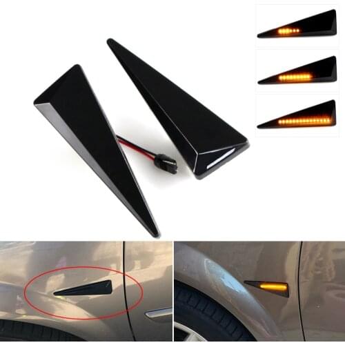 2Pcs Car Dynamic LED Side Marker Light Turn Signal For Renault MK4 Vel Satis Wind Avantime Megane 2 Scenic 2 Espace 4