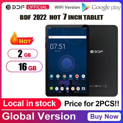 BDF Cheapest Tablet 7 Inch Quad Core Android Tablet Best Cheap Kids Baby Games Learning Educational Christmas Children Tablet Pc