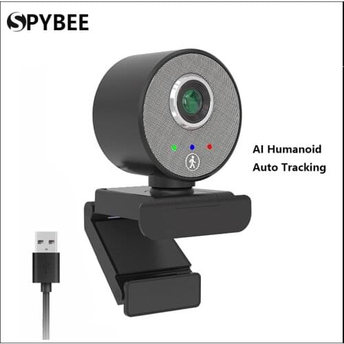 AI Humanoid AutoTracking Webcam Full HD 1080P Lens with Super WDR Web Camera for Youtube Video Calling Conference Work
