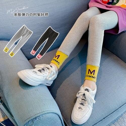Kids skinny pants Girls Leggings For Children Pants Cotton Letter Trousers Spring Autumn Kids Leggings Baby Clothes Soft Elastic