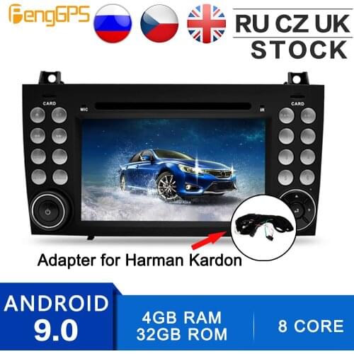 Android 2 Din CD DVD Player For Mercedes Benz SLK-171 2004-2011 GPS Navigation Multimedia Headunit Touch Screen IPS Octs Core