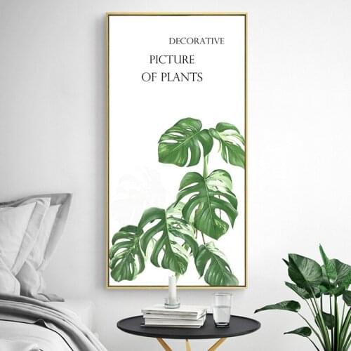 Cactus Plant Leaf Art Canvas Prints Posters And Prints Wall Pictures For Living RoomPosters Prints Green giclee Print on Canvas
