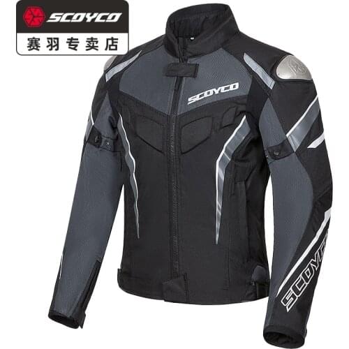 SCOYCO JK103 Motorcycle Jacket Protective Gear Reflective Summer Motocross Breathable Chaqueta Moto Protection