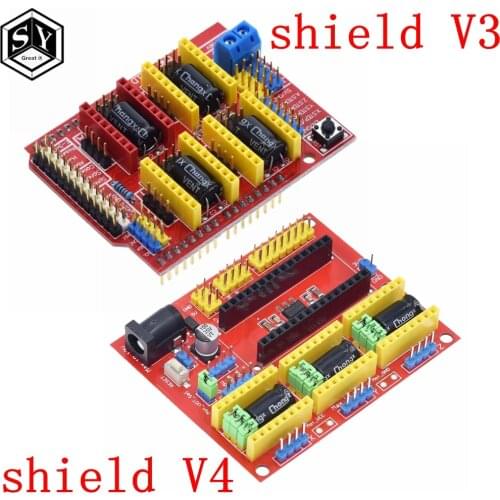 Great IT New CNC Shield V4 shield v3 Engraving Machine / 3D Printer / A4988 Driver Expansion Board for arduino Diy Kit
