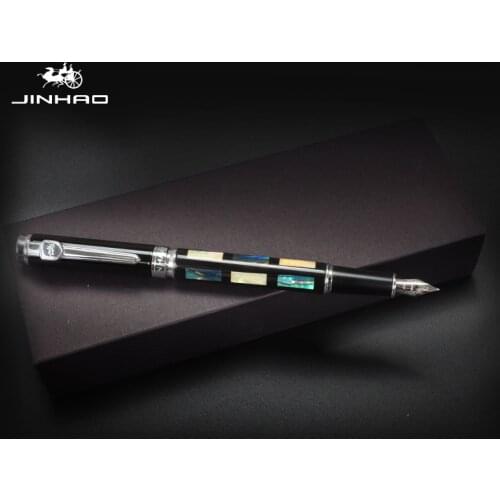 Jinhao 8802 Shell Fountain Pen Beautiful Ink Pen Converter Filler Fine Nib Stationery Office school supplies Writing Gift