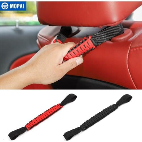 MOPAI Armrest for Car Seat Headrest Handle Accessories for Dodge Challenger for JEEP