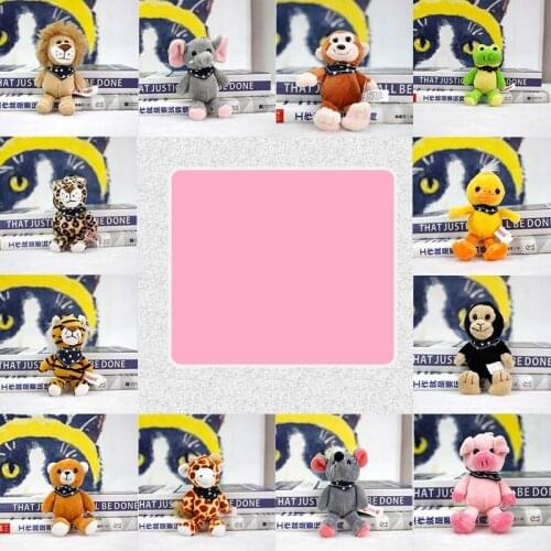 Popular Exquisite Pendant plush Forest animals soft cute Soothing doll Bag bed decoration educational birthday christmas gift