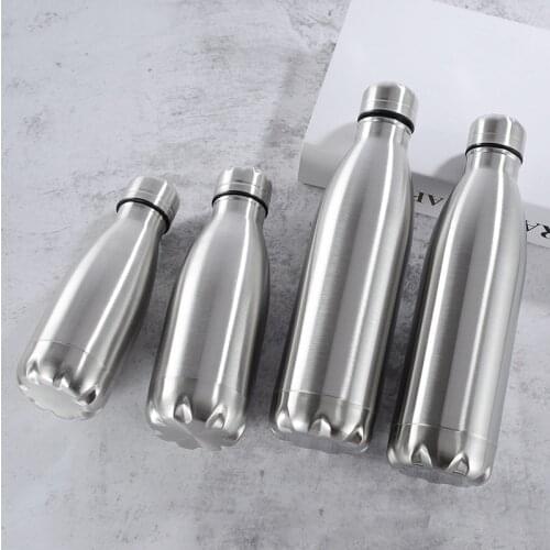 500/1000ml Stainless Steel Water Bottle Portable BPA free Water Drinking Bottle Gym Sports Cycling Drinkware Kids School Gifts