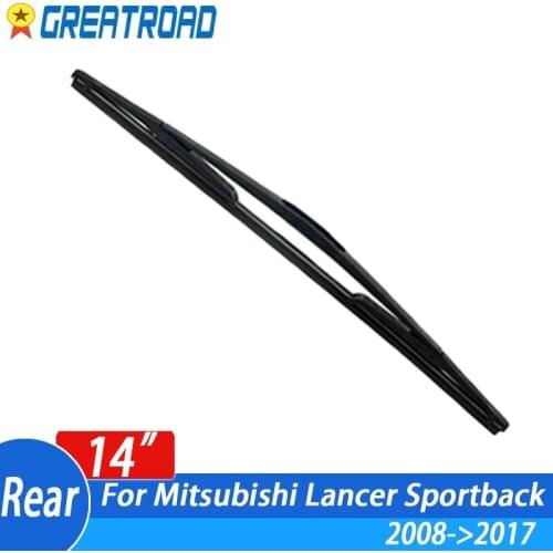 Wiper 14" Rear Wiper Blade For Mitsubishi Lancer Sportback 2008-2017 Windshield Windscreen Rear Window 2016 2015 2014