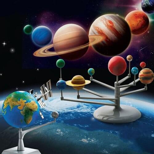 Solar System Nine Astronomy Science Project DIY Kids Gift Early Education For Child Planets Planetarium Model Kit