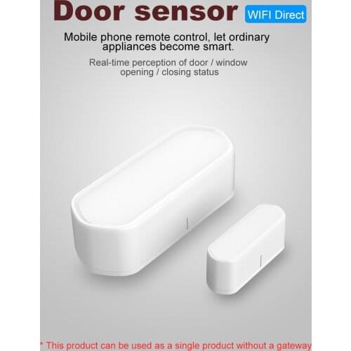 Smart WiFi Door Sensor Door Open / Closed Detectors WiFi App Notification Alert Security Alarm for Smart Home