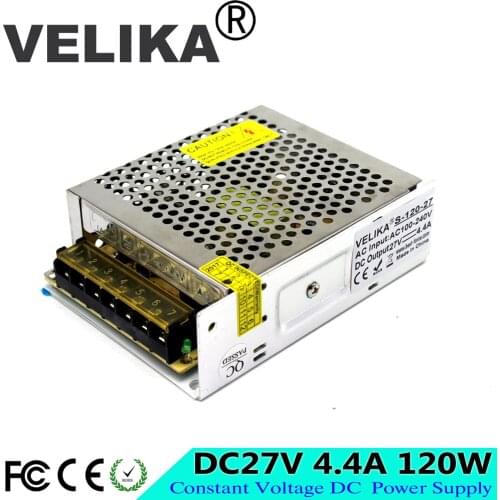 Universal DC27V 4.4A 120W Switching Power Supply Led Power Source Driver lighting Transformer AC-DC 27V SMPS For CNC CCTV Motor