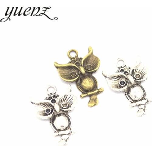 YuenZ 7pcs Antique Silver color European Bracelets owl Charm Pendants fit Jewelry Making Findings DIY Charms Handmade D116
