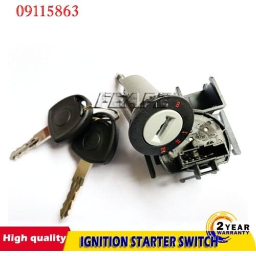 0913694+09115863 IGNITION STARTER SWITCH BARREL LOCK WITH KEYS FIT FOR OPEL ASCONA C VAUXHALL CORSA