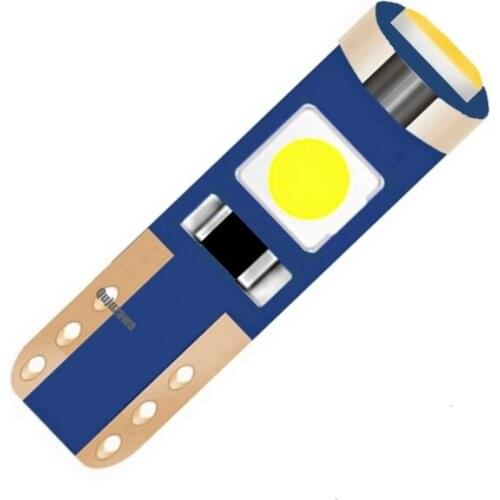 1Pcs T5 W3W W1.2W Super Bright 3 SMD 3030 LED Bulb Canbus Car Instrument Panel Lamp Auto Dashboard Warming Indicator Wedge Light