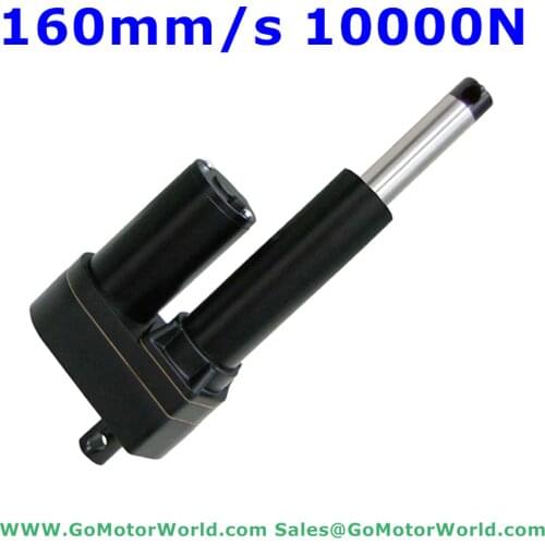 12V 24V DC fast linear actuators 400mm 16inch adjustable stroke 12000N 1200KG 2640LBS load 160mm/sec speed LA50D