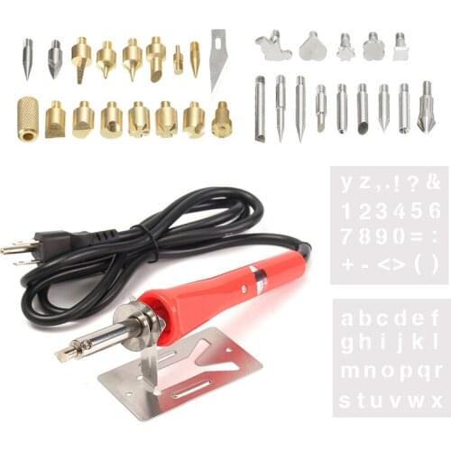 37pc Wood Burning Pen With Extra Tips Craft And Hobby Kit Great For Woodworking Soldering Pyrography Tool