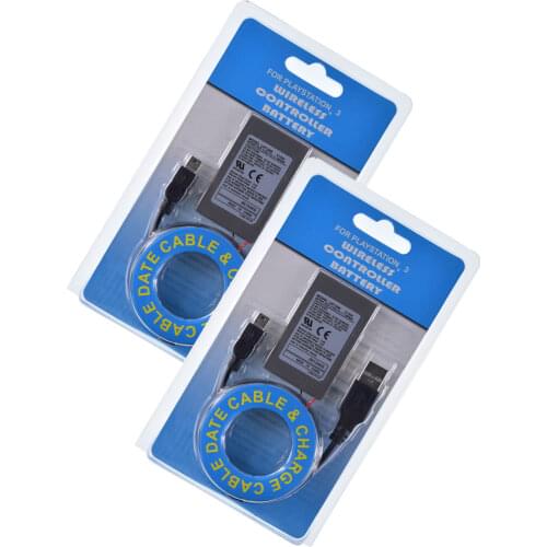 2pcs Battery for Sony PlayStation 3 PS3 Sixaxis Wireless DualShock Controller