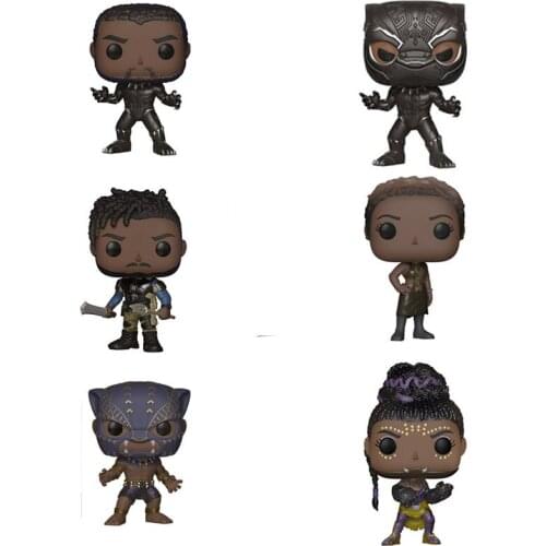 10CM Anime Panther Wakanda Limited Edition Kawaii Action Figure Model Toys For Children Birthday Gift Movie Fans Collection